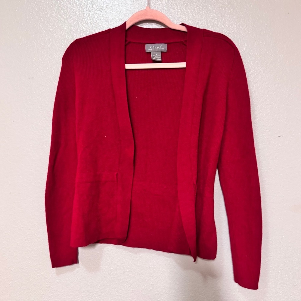 VINTAGE 100% ITALIAN MERINO WOOL Red Sweater